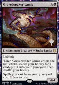 Gravebreaker Lamia - Planeswalker symbol stamped promos
