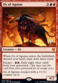 Ox of Agonas - Planeswalker symbol stamped promos