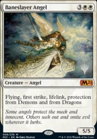 Baneslayer Angel - Planeswalker symbol stamped promos