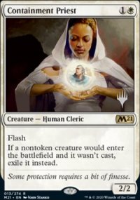 Containment Priest - Planeswalker symbol stamped promos