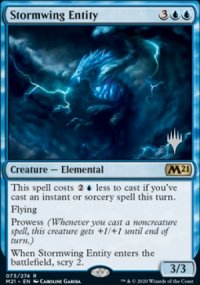 Stormwing Entity - Planeswalker symbol stamped promos
