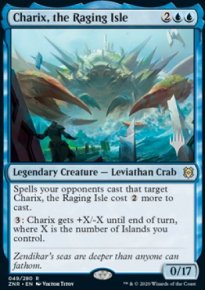 Charix, the Raging Isle - Planeswalker symbol stamped promos