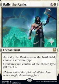Rally the Ranks - Planeswalker symbol stamped promos