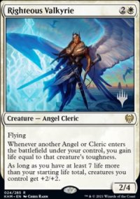 Righteous Valkyrie - Planeswalker symbol stamped promos