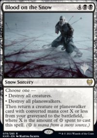 Blood on the Snow - Planeswalker symbol stamped promos