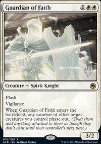 Guardian of Faith - Planeswalker symbol stamped promos