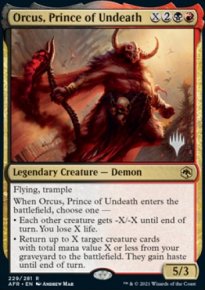 Orcus, Prince of Undeath - Planeswalker symbol stamped promos
