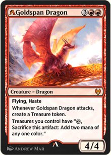 Goldspan Dragon (rebalanced) - MTG Arena: Rebalanced Cards