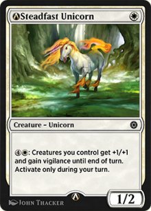 A-Steadfast Unicorn - MTG Arena: Rebalanced Cards