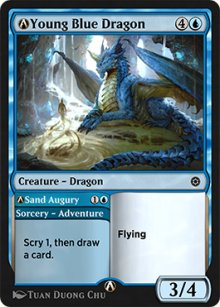 A-Young Blue Dragon - MTG Arena: Rebalanced Cards