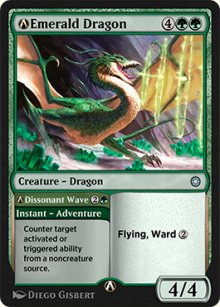 A-Emerald Dragon - MTG Arena: Rebalanced Cards