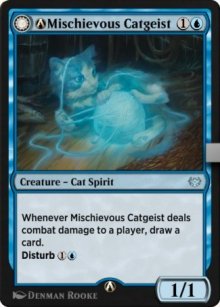 A-Mischievous Catgeist - MTG Arena: Rebalanced Cards