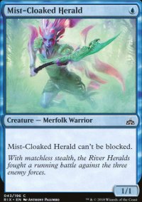 Mist-Cloaked Herald - Rivals of Ixalan