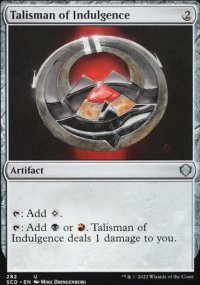Talisman of Indulgence - Starter Commander Decks