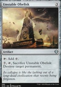 Unstable Obelisk - Starter Commander Decks