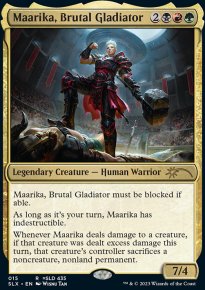 Maarika, Brutal Gladiator - Universes Beyond Magic reprints
