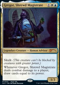 Gregor, Shrewd Magistrate - Universes Beyond Magic reprints