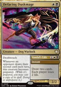 Defacing Duskmage - Secrets of Strixhaven Commander Decks