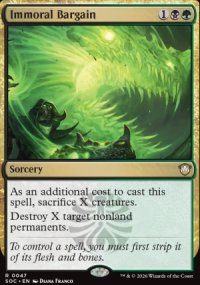 Immoral Bargain - Secrets of Strixhaven Commander Decks