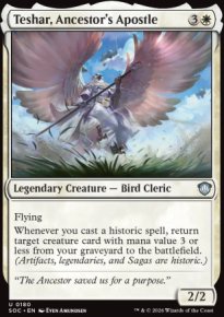 Teshar, Ancestor's Apostle - Secrets of Strixhaven Commander Decks