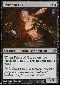 Priest of Gix - The List