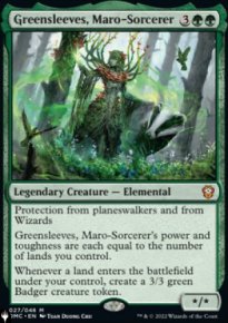 Greensleeves, Maro-Sorcerer - The List