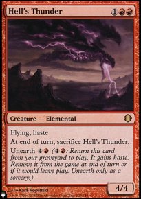 Hell's Thunder - The List