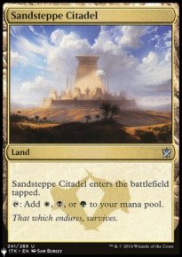 Sandsteppe Citadel - The List