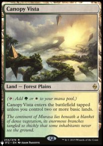 Canopy Vista - The List