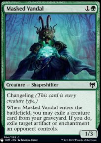 Masked Vandal - The List