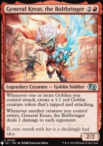 General Kreat, the Boltbringer - The List