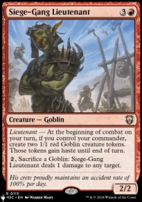 Siege-Gang Lieutenant - The List