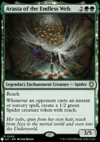 Arasta of the Endless Web - The List