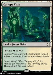 Canopy Vista - The List