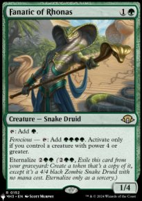 Fanatic of Rhonas - The List