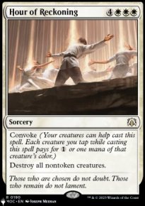 Hour of Reckoning - The List