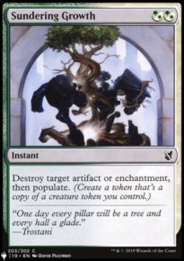 Sundering Growth - The List