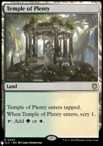 Temple of Plenty - The List