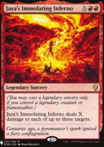 Jaya's Immolating Inferno - The List