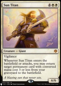 Sun Titan - The List