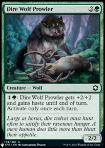 Dire Wolf Prowler - The List
