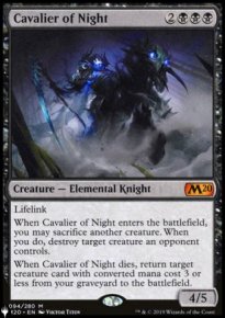 Cavalier of Night - The List
