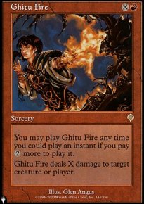 Ghitu Fire - The List