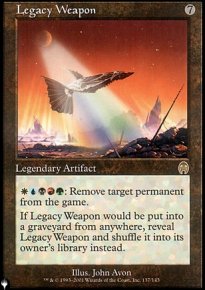 Legacy Weapon - The List