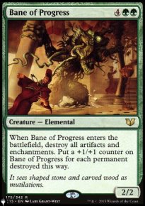Bane of Progress - The List