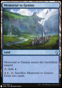 Memorial to Genius - The List