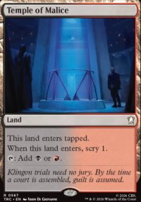 Temple of Malice - Star Trek Commander Decks