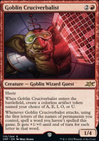 Goblin Cruciverbalist 1 - Unfinity