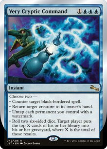 Very Cryptic Command 5 - Unstable