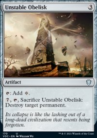 Unstable Obelisk - Innistrad Crimson Vow Commander Decks